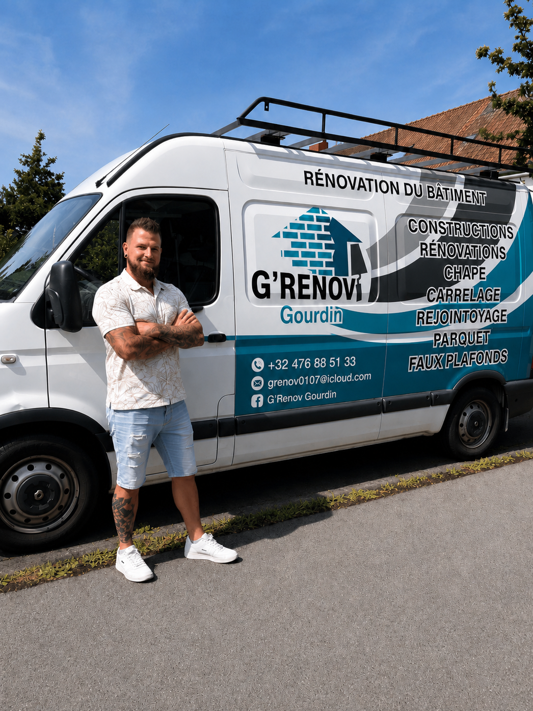 Camionnette G’RENOV Gourdin SRL et son gérant à Tournai